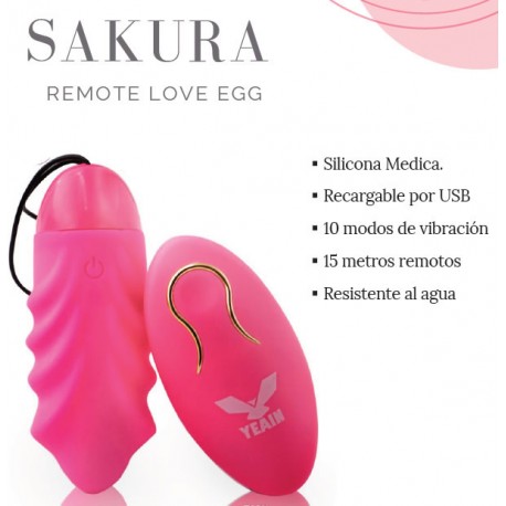 Huevo vibrador remoto Sakura
