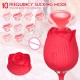 Succionador y vibrador en forma de rosa