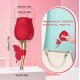 Succionador y vibrador en forma de rosa