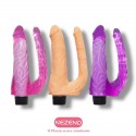 Vibrador Doble Penis Largo Total 21cm