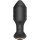 Vibrador anal de silicona líquida negra APP