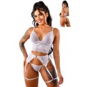 Conjunto White Temptation – Inocencia que Seduce, Encaje que Provoca